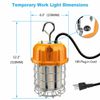 80W LED Temporary Work Light For Building Construction Jobsite Basement 5000K