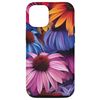 iPhone 14 Echinacea Flower Pattern Graphic Case