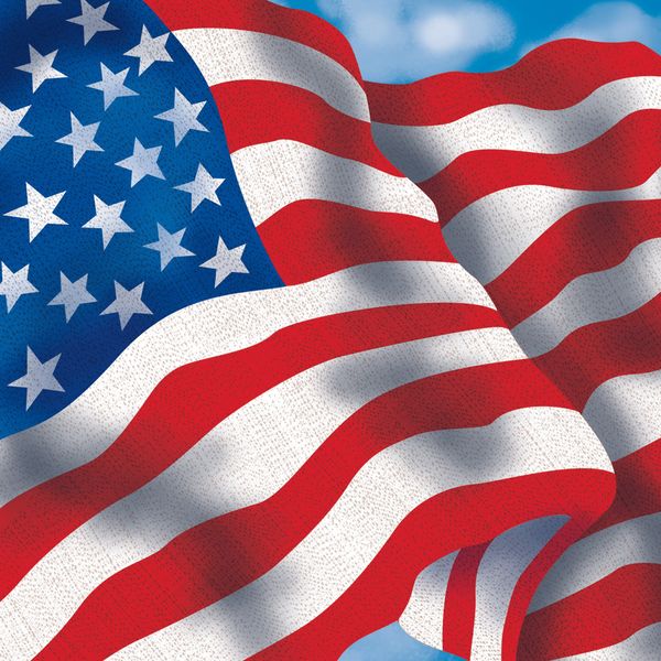 Creative Converting Paper Beverage Napkins, Patriotic Celebration, 18-Count
