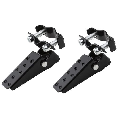 A Pair Universal Foldable Foot Pedals for Motorcycle Universal Frame Clamp-On Type Folding Foot Pegs for MTB ATV Scooter Motorcycle