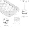 Fits 08-12 2011 2012 Chevy Malibu Stainless Mesh Grille Grill Combo insert