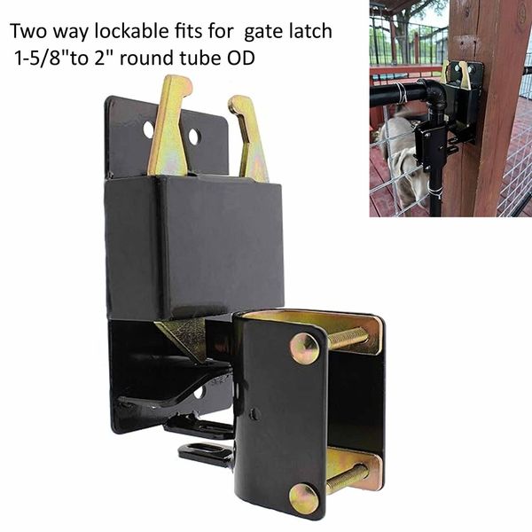 2 Way Lockable Gate Latch  Big Black Farms Pet Cages Fences Stables Livestock