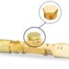 NICOLEKAY 1/4 NPT Male Pipe Plug Outer Hex Thread Socket Plug Brass Fitting(Pack of 10)