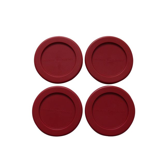 Anchor Hocking Replacement Lid 1 Cup / 236 ml, set of 4 lids, red round