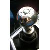 SCOOBY DESIGNS Gear KNOB PRODRIVE P1 Insert Badge Black Chrome Shift