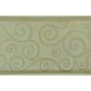 Wall Border silver line pastel colors swirls FI46042B