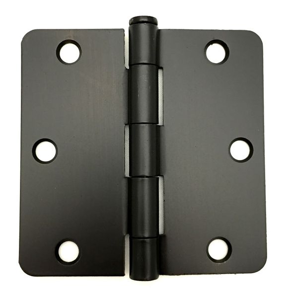 30 pack BLACK Interior Door Hinge 3.5" x 3.5" with 1/4" corner radius Qty 30