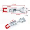 5PCS Adjustable Self-Locking Buckle Toggle Latch Clamp Cabinet Lever Latch Lock
