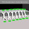 Ultra Thin Hex Spanner Set Short Type Mini Wrench Set Thickness 0.08 inch (2 mm) Double Open End Wrench