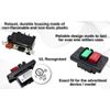 HQRP On/Off Switch for Table Saw, Router Table, Drill Press, Bench Saw 110/220V