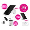 Kashimura KJ-190 Solar Panel for Smart Camera, 3W, White