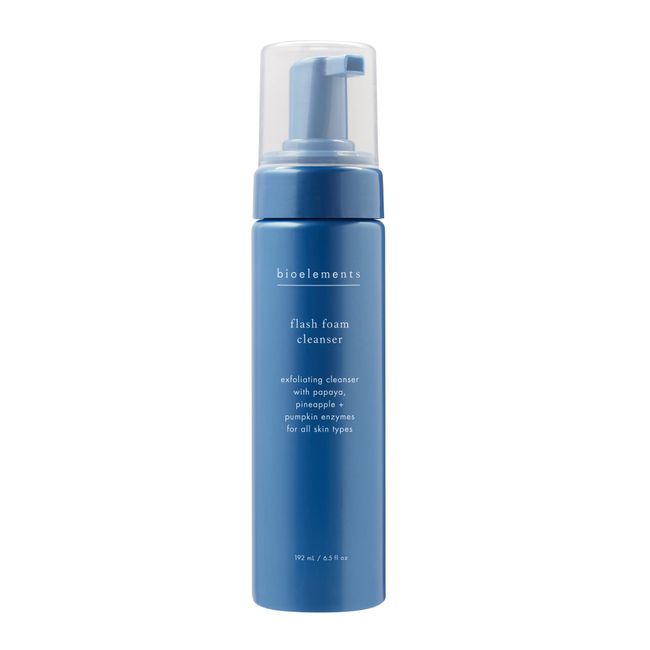 Bioelements Flash Foam Cleanser - 6.5 fl oz - Exfoliating Foam Cleanser for Oily, Combination & Dry Skin - Vegan, Gluten Free