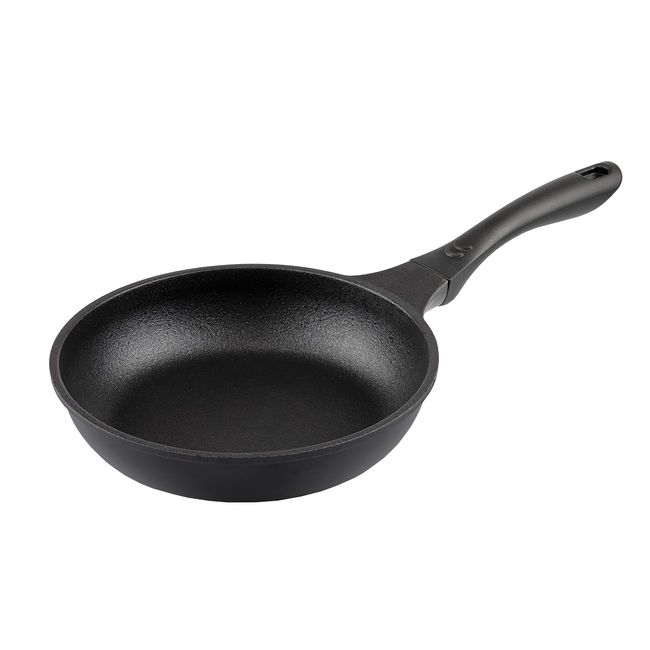 Pearl Metal HB-4601 Frying Pan, 7.9 inches (20 cm), Black Diecast, Mega Stone Coating, Cleared 1 Million Times of Abrasion Resistance Test, Incredible Strength