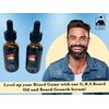 G.B.S Men's Beard Grooming Kit - Beard Oil, Beard Serum, Beard Combs