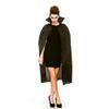Wicked Costumes Vampire Cape with Stand Up Collar - Black