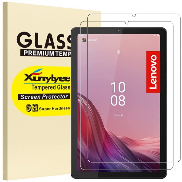 XunyLyee [2 Pack Compatible with Lenovo Tab M9 (9.0 Inch) Screen Protector, Easy Installation Tempered Glass for Lenovo Tab M9 HD TB-310FU