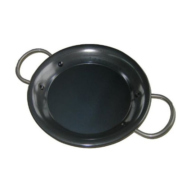 Shimamoto Seisakusho KS08-RS244 Iron Paella Pan, Ajiichitetsu, 9.4 inches (24 cm)