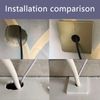 2Pcs Durable Pipe Wall Covers Shower Pipe Covers Plastic Split Square Pipe Plate Useful Wall Split Flange Decoration Square Escutcheon Plates(White)