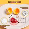 Egg Timer for Hard Boiled Eggs Soft Boiled Color Changing Indicator Tells When Eggs are Ready, Red 2pcs
