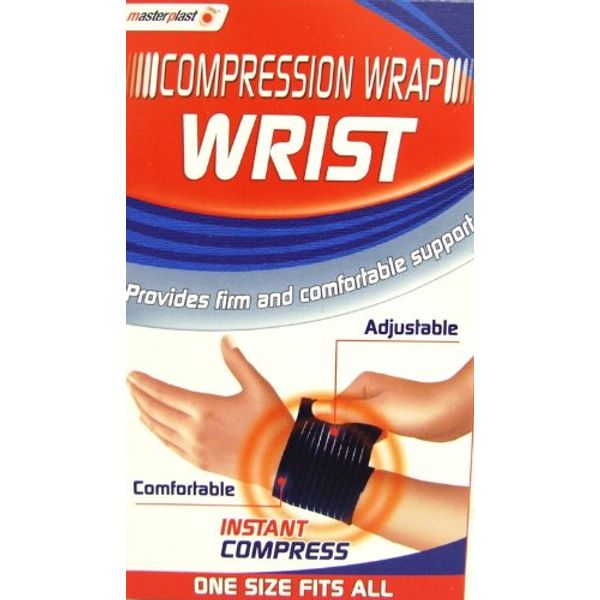 ADJUSTABLE COMPRESSION WRAP FOR WRIST SPRAINS & STRAINS