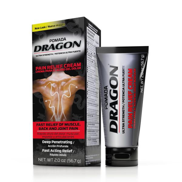 Dragon Ultra Strength Pain Relief Cream for Muscle, Back, Arthritis and Joint Pain, Deep-Penetrating & Fast-Acting Topical Rub with Analgesic Camphor & Menthol , 2 Ounce