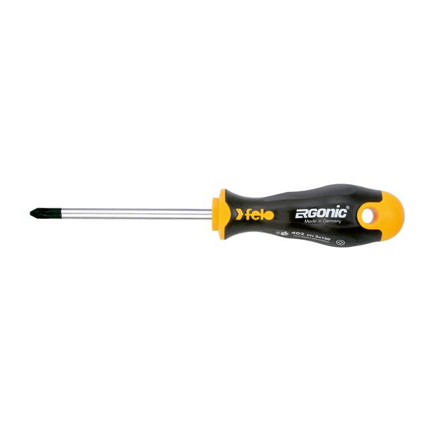 Felo 0715753639 PH2 Phillips Round Ergonomic Screwdriver with Length 8"