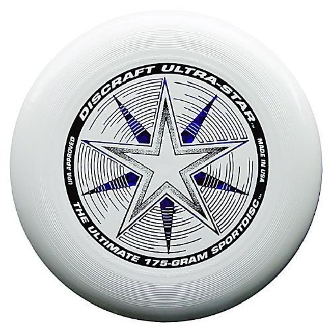 Discraft Ultra-Stars Ultimate Frisbee 175 Gram Championship Sportdiscs-White