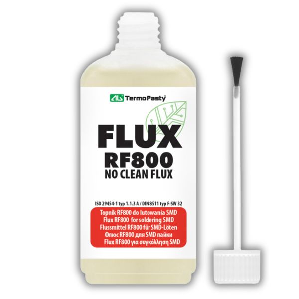 Soldering flux Liquid 50ml oiler- SMD/RMA No Clean,Reflow, Rework, Reball RF800