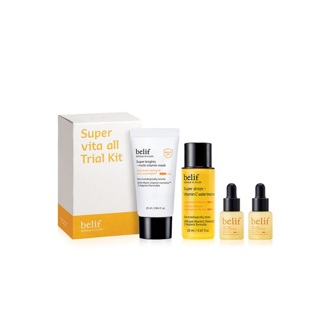 [Belif] Super Vita All Trial Kit 2-piece set (serum 6ml, 2ea, mask 25ml)