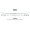 Happy Eid Mubarak Bunting Party Flags - Eid Decorations - Decor Banner Partyware (Blue Floral)