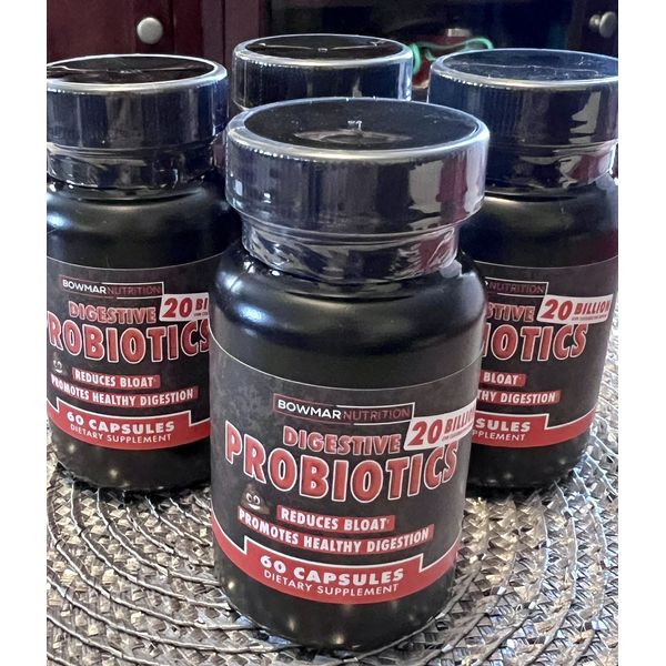 Bomar Nutrition Digestive Probiotics 60 Capsules 4-pack
