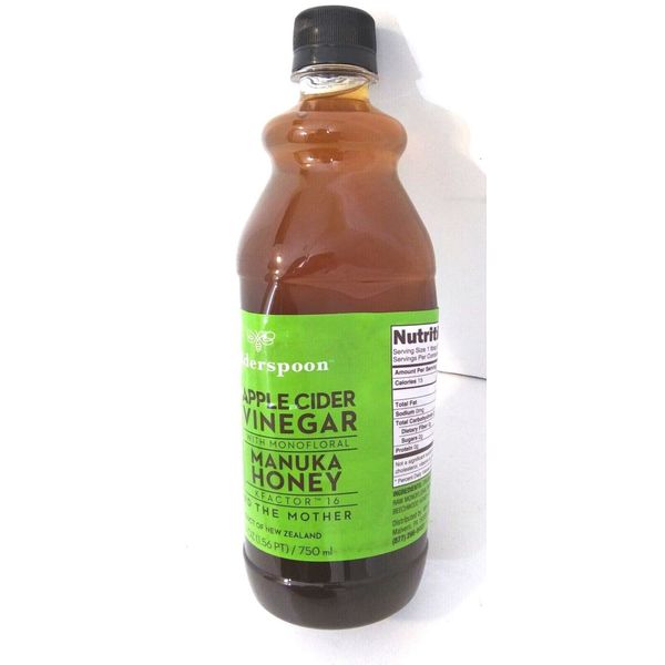 Wedderspoon Apple Cider Vinegar With Monofloral Manuka Honey 25 FL Oz NEW