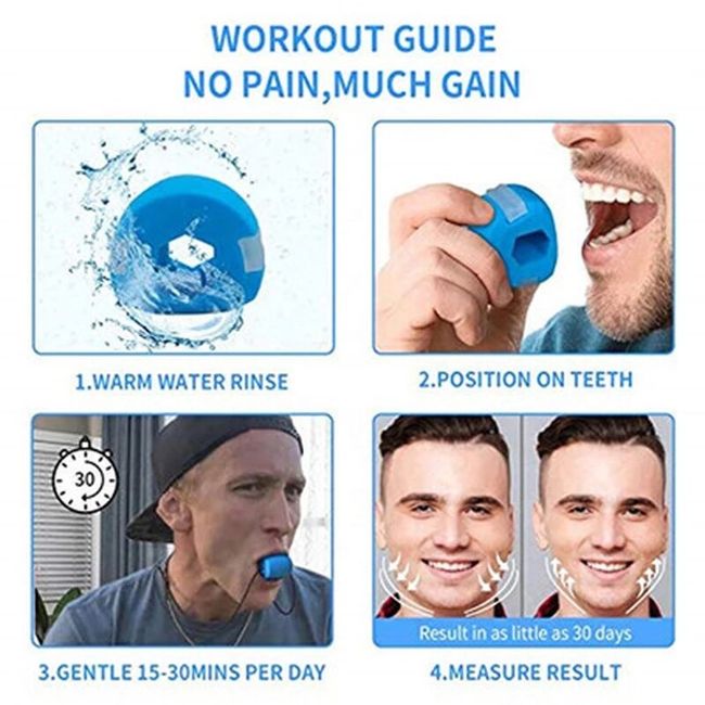 Fitness Face Masseter men facial pop n go mouth jawline Jaw