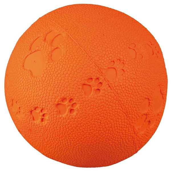 TRIXIE TX-34861 Toy Ball, Natural Rubber 6cm, assorted colors