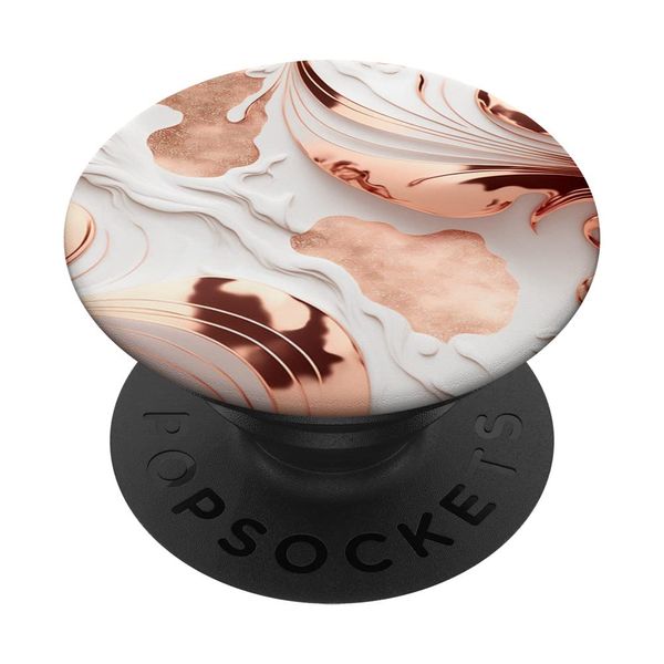 Rose Gold Marble PopSockets Swappable PopGrip