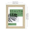 MCS Studio Document Frame, Gallery Wall Frame Fits 8.5 x 11 Diplomas, Documents & Certificates, Natural Woodgrain, Single