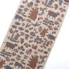 katakata Forest and Animals Face Towel, Brown