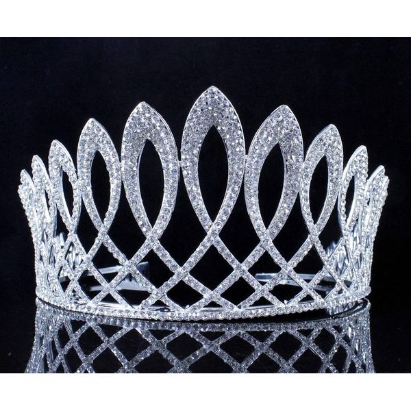 Exquisite Clear Austrian Crystal Rhinestone Tiara With Hair Side Combs Crown Prom Princess Queen Beauty Pageant Hair Jewelry T11925