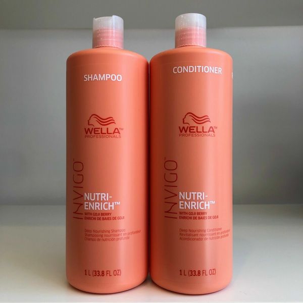 Wella Invigo Nutri-Enrich Deep Nourishing Shampoo and Conditioner Duo, 33.8 oz