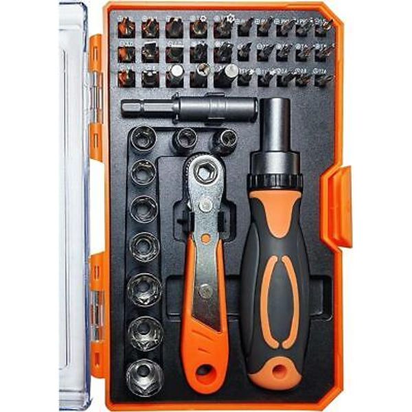 Ratcheting Screwdriver Set 42 42pcs Ratchet Screwdriver, Onecolor