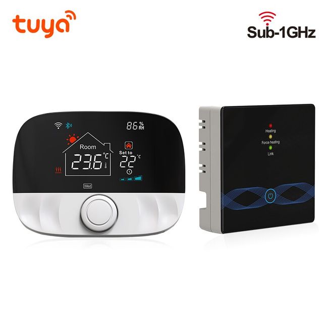 Tuya Smart Life WIFI Temperature Sensor Heating Boiler Cool Controller  Remote Switch Thermometer Thermostat Alarm App