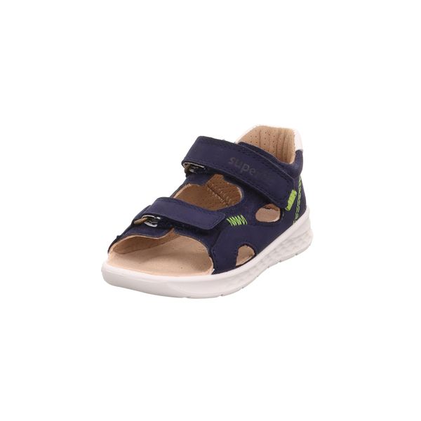 Superfit Jungen Lagoon Sandale, Blau Hellgrün 8020, 24 EU Weit