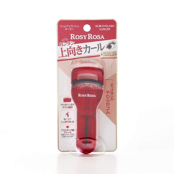 Rosie Rosa Slim Eyelash Curler [Curling eyelashes firmly with light force, Made in Japan]