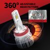 2x LASFIT H11 LED Headlight Bulbs Conversion Kits Low Beam 6000K Bright White