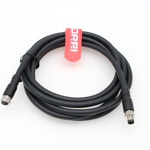 DRRI 4Pin M8 Connector Male to Female Aviation Sensor Connector PVC Shielded Electrical Cable for Industrial Automation Devices