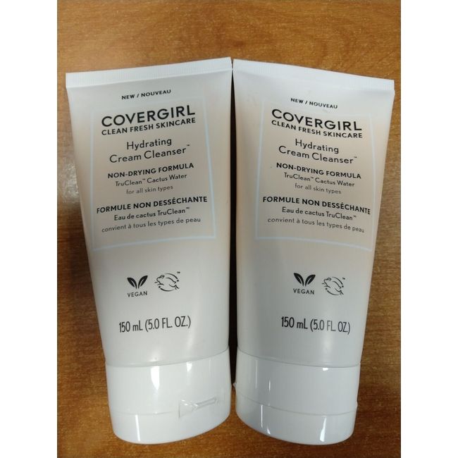 2 Pack: COVERGIRL Clean Fresh Skincare Hydrating Cream Cleanser, 5oz. -  E6C