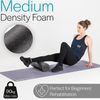 Core Balance Foam Roller Massager 45cm Long Medium Density EPE Muscle Massage (45cm - Black)