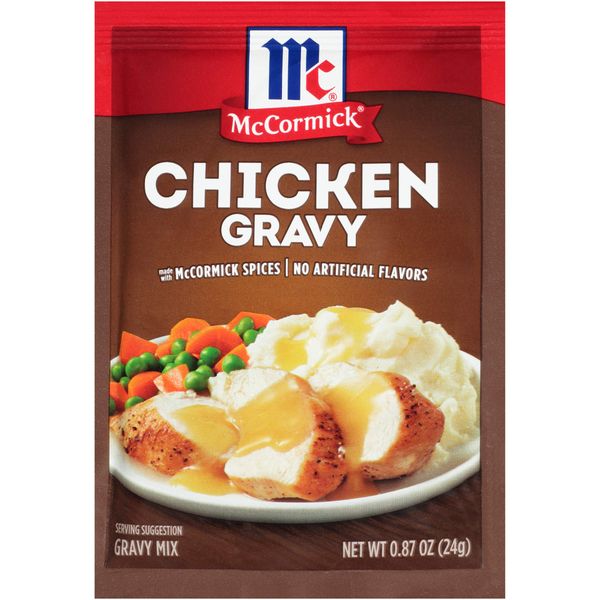 McCormick Chicken Gravy Mix, 0.87 oz (Pack of 24)