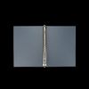 Geesatis 2 Pcs 20-Ring Binder A5 Clear Binder Cover Notebook Binder Protector Round Ring Binder Cover Protector