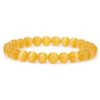 Hemasa Multicolor Cat Eye Stretchable Bracelet with Heart Charm Blue